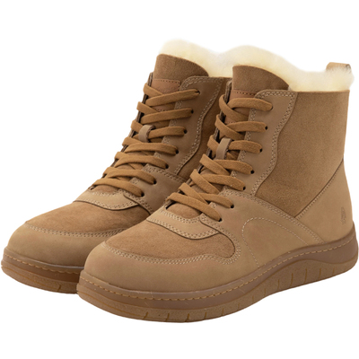暇步士休闲舒适保暖高帮加绒靴子