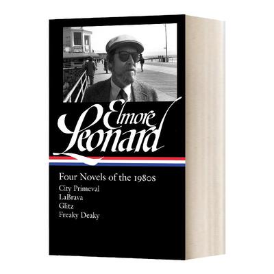 精装 Elmore LeonardFour Novels of the s Elmore Leonard英文原版进口书籍