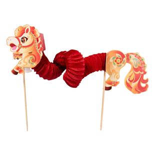 马年装饰手持翻翻马拉花灯笼蜂窝拍照道具春节新年儿童diy礼物