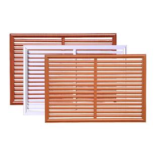 铝合金百叶暖气罩分水阀风口家用装饰铁艺老式仿古木质定做防尘罩