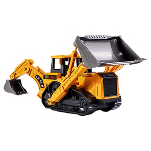 大号仿真惯性推土机挖掘机工程车二合一多功能铲车儿童耐摔玩具车