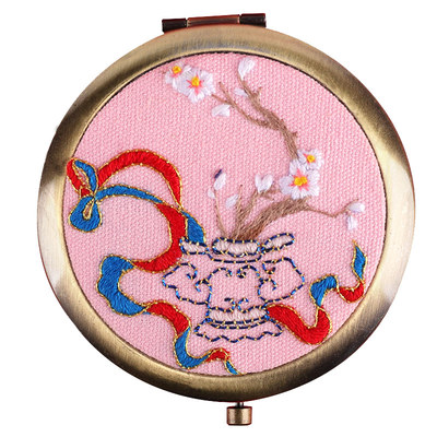 刺绣diy手工自绣材料包古风丝带