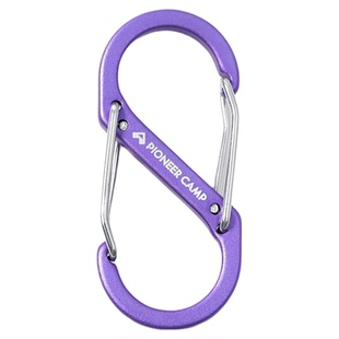 拓路者S型铝合金挂扣户外多功能8字登山背包扣不锈钢挂钩钥匙扣