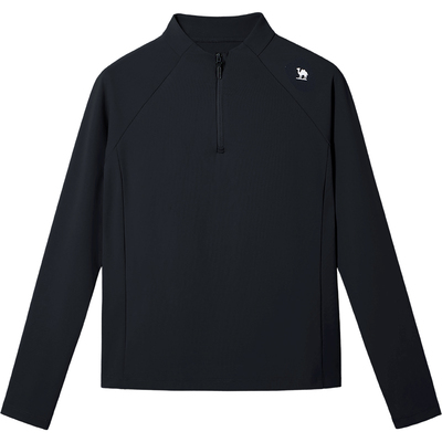 骆驼户外速干衣女半拉链长袖T恤