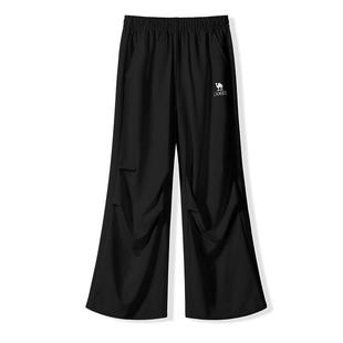 小骆驼儿童运动长裤吸湿速干大童工装裤户外休闲裤男女童伞兵裤子