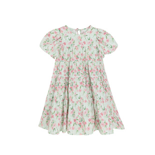 布丁哈鲁童装2026新款儿童夏季碎花裙宝宝夏装连衣裙女童洋气裙子