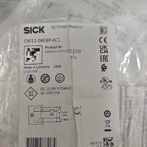 溢价-西克SICK电容接近开关传感器CM12-08EBP-KC1，