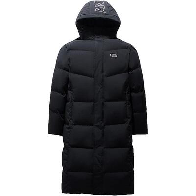 安踏男防泼水羽绒服时尚长款