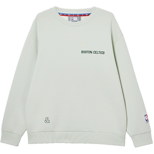 杰克琼斯NBA联名款凯尔特人队男装秋字母圆领卫衣225433068