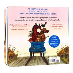 Little Blue Truck 蓝色小卡车 英文原版绘本 交通工具认知纸板书 美国儿童图书馆协会推荐英语阅读物 亲子共读启蒙早教图画故事书