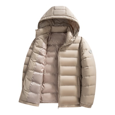 雪中飞轻薄羽绒服男2025秋冬新款轻便户外男装上衣不可拆卸帽外套