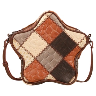 斜挎包女士2024新款高级感洋气小众设计师真皮单肩轻便星星手机包