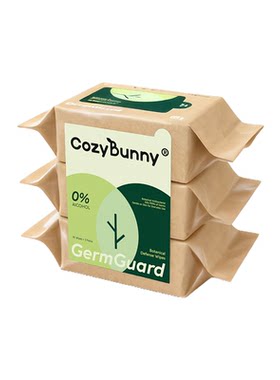 【交个朋友】CozyBunny消毒湿巾0酒精口手杀菌纸巾30抽15包家庭装