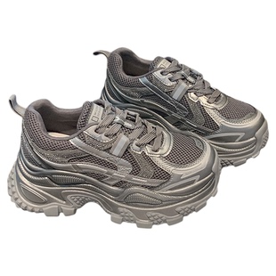 YOUNGER LURE老爹鞋2025新款爆款秋季百搭休闲运动厚底内增高女鞋