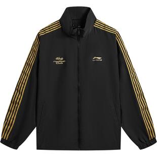 李宁外套男同款2026新款情侣上衣春季复古梭织立领夹克运动风衣女