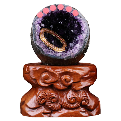 天然紫水晶原矿帝王紫招财聚财