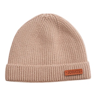 带内衬0到3个月婴儿帽子针织帽男宝宝毛线帽新生儿秋冬季小月龄