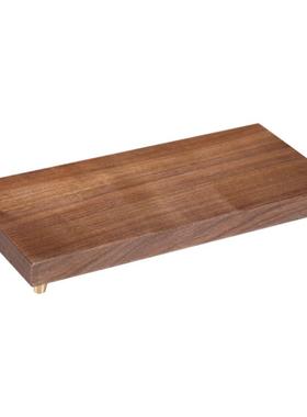 北美进口胡桃木底座摆件奇石