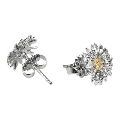 Mouhooland/暮后之地雏菊系列雏菊花朵耳钉925银针耳饰原创设计