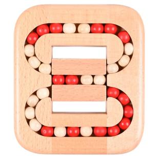 平面滚珠孔明鲁班锁成人儿童创意益智木质玩具解环锁科教智力迷宫