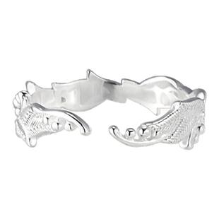 Rainy and Cloudy铃兰之息｜绣纹开口戒指 可爱无限循环铃兰戒指