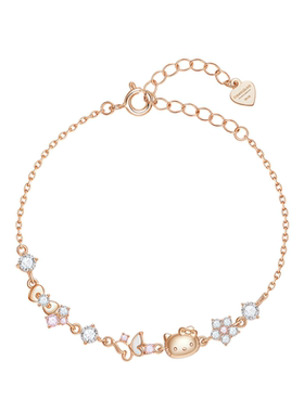 月售500+S925银三丽鸥凯蒂猫手链