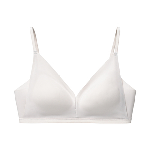 古今内衣女AA显瘦无钢圈小胸微聚不空杯低V领无痕光面百搭文胸罩