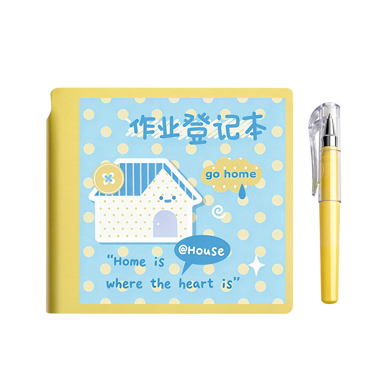 波点作业登记本同学自带笔插位