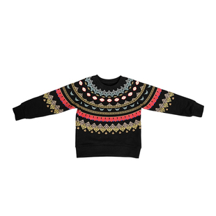 龙泉禧里×总台衣锦联名款男童圆领卫衣2026春装外套女童纯棉上衣