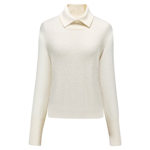 SourceWithU 本期功臣 乖领百搭灯笼袖内搭100羊毛打底针织衫毛衣