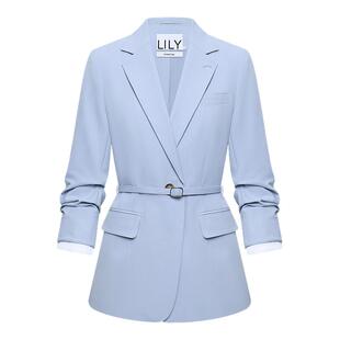 【大师系列西装2.0】商场同款LILY2026春新款通勤收腰西服外套女