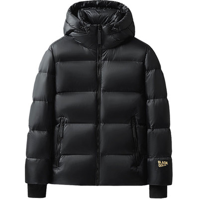 大牌正品保罗高端黑金羽绒服男女款冬季加厚保暖白鹅绒情侣外套男