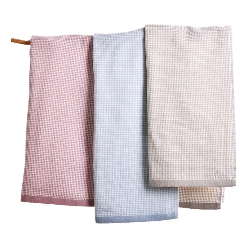 LOFTEX/亚光纯棉家用全棉洗澡成人纱布男士擦身体吸水洗脸巾3条