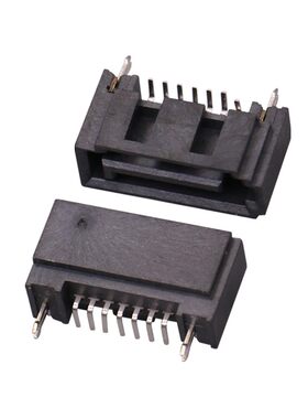 SATA7P立贴公座开天窗B型直插