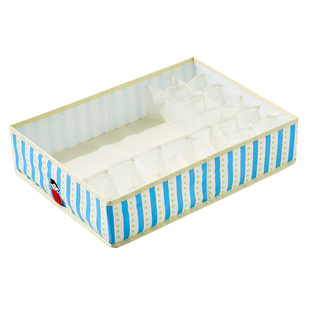 诺室hola家袜子内衣裤收纳盒三合一布艺折叠家用衣柜神器衣物整理