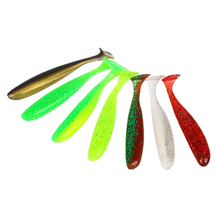 路亚T尾软饵铅头钩根钓软虫缓沉浮水倒钓鲈鱼翘嘴鳜鱼小微物假饵