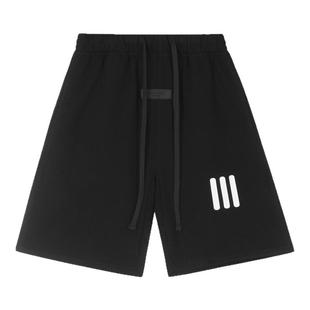 FOG ESSENTIALS联名AD三条杠夏季美式潮牌休闲宽松短裤男五分裤子