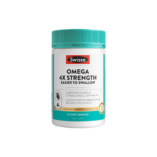 Swisse斯维诗成人女生4倍深海鱼油omega3高浓度纯度鱼肝油软胶囊