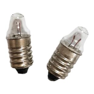 E10螺口小灯泡2.2V0.25A0.5聚光小灯泡 尖头小灯珠老式手电筒灯泡