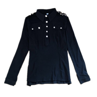 2023冬季长袖衬衫女修身百搭纯色打底衫韩版洋气时尚方领简章小衫