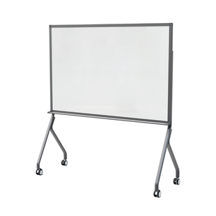 哑光人字型钢化玻璃支架白板办公室会议板磁性可移动带轮记事绘画写字板大黑板教学培训看板留言板家用