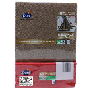 duni德国原装进口纸餐巾一次性餐厅口布餐桌布艺会所包厢西餐垫纸