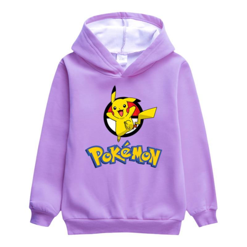 皮卡丘Pokemon男孩秋冬长袖加绒卫衣