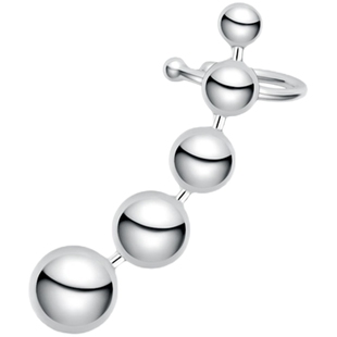 [HEFANG何方奥莱]波波耳扣耳钉冷淡风男女同款新款潮个性耳环耳饰