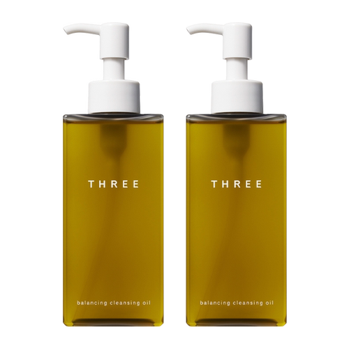 【自营】THREE平衡小三卸妆油185ml*2瓶深层清洁易乳化有机温和
