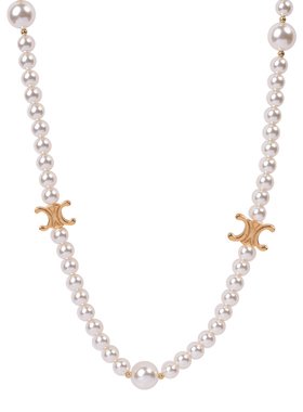 设计感小众珍珠凯旋门项链