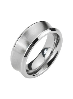 ins风日韩冷淡风钛钢戒指男凹面戒指简约潮人男女小众个性戒指环