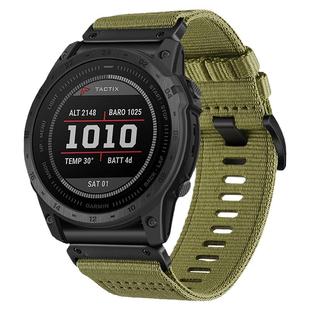 适用佳明fenix7/8/6/5本能2S/Forerunner955/965战术军规尼龙表带