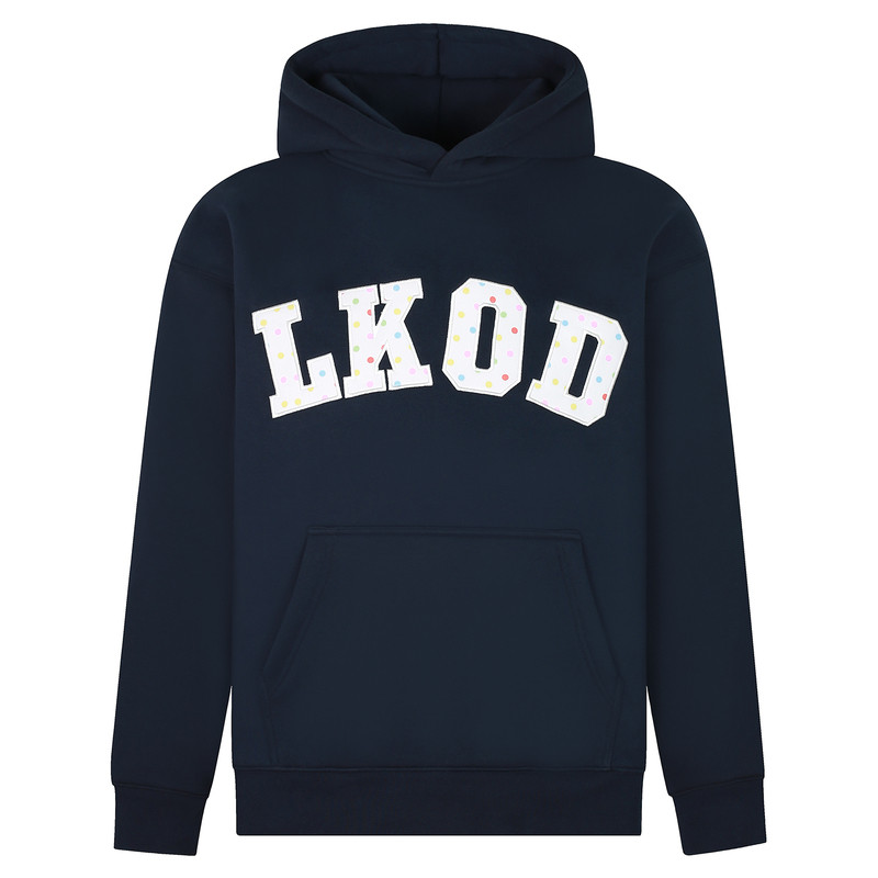 LKOD波点连帽字母卫衣
