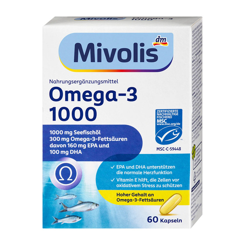 德国深海鱼油omega-3含DHA胶囊